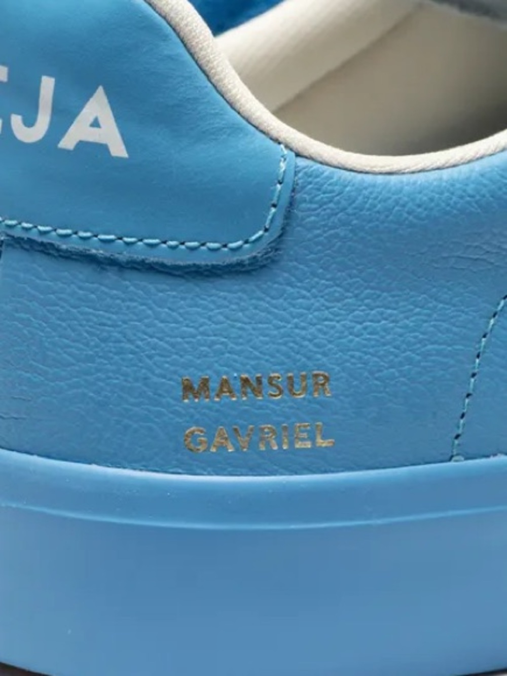 Veja x Mansur Gavriel Campo Low-Top Unisex Sneaker, Limited Edition, Blue, NEW - Picture 3 of 16